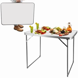 Masa de camping pliabila cu blat alb Jumi OM-992214 flexmag.md
