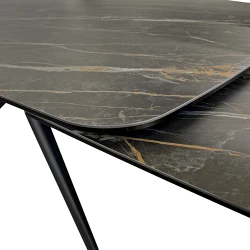 Masa extensibila pentru bucatarie Deco ASIA Black Gold (A-4529) flexmag.md