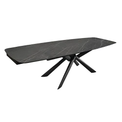 Masa extensibila pentru bucatarie Deco ASIA Black Gold (A-4529) flexmag.md