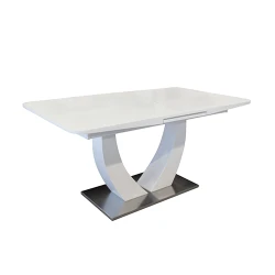 Masa extensibila pentru bucatarie Deco Dilon White flexmag.md