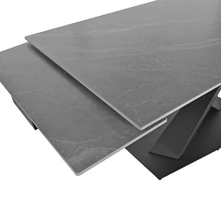 Стол расширяемый для кухни Deco HELIOS Grey flexmag.md