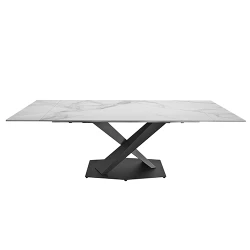 Masa extensibila pentru bucatarie Deco HELIOS White flexmag.md