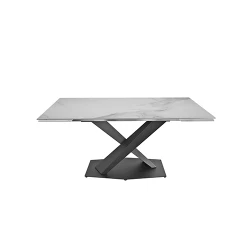 Masa extensibila pentru bucatarie Deco HELIOS White flexmag.md