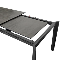 Masa extensibila pentru bucatarie Deco LIZA Antracite Italy Ceramic flexmag.md