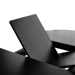 Masa extensibila pentru bucatarie Deco Mars Black flexmag.md