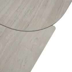 Masa extensibila pentru bucatarie Deco MCLD-HGFL-WHT flexmag.md