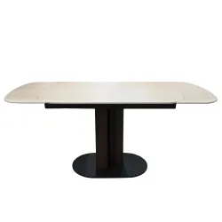 Masa extensibila pentru bucatarie Deco MCLD-HGFL-WHT flexmag.md