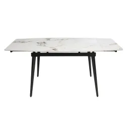 Стол раздвижной для кухни Deco MEELR120-HRIET-WHT flexmag.md