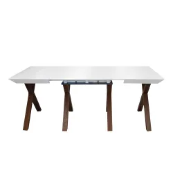 Masa extensibila pentru bucatarie Deco MMAD-MLLC-WHTITL flexmag.md