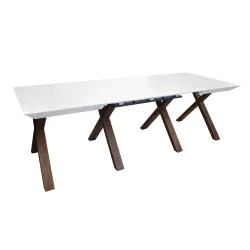 Masa extensibila pentru bucatarie Deco MMAD-MLLC-WHTITL flexmag.md