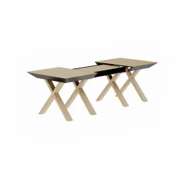 Masa extensibila pentru bucatarie Deco MMAD160-MLLC-WDN flexmag.md