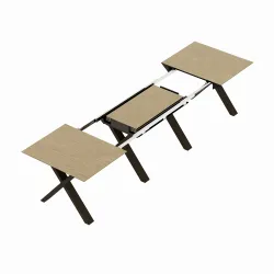 Masa extensibila pentru bucatarie Deco MMAD160-MLLC-WDNBLK flexmag.md