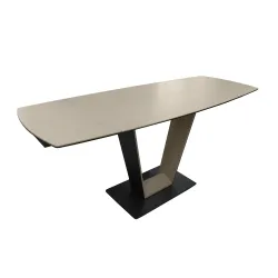 Masa extensibila pentru bucatarie Deco MNVA-HGFL-WHT flexmag.md