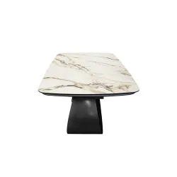 Masa extensibila pentru bucatarie Deco MRNO-DFL-WHTBLK flexmag.md