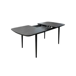 Стол раздвижной для кухни Deco MTRI-JC-BLK flexmag.md