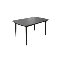 Masa extensibila pentru bucatarie Deco MTRI-JC-BLK flexmag.md