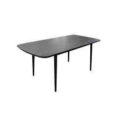 Стол раздвижной для кухни Deco MTRI-JC-BLK flexmag.md