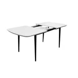 Masa extensibila pentru bucatarie Deco MTRI-JC-WHT flexmag.md