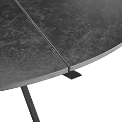 Masa extensibila pentru bucatarie Deco Pina Dark Grey flexmag.md
