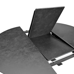 Masa extensibila pentru bucatarie Deco Pina Dark Grey flexmag.md