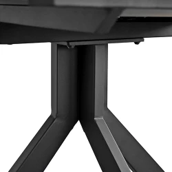 Masa extensibila pentru bucatarie Deco Pina Dark Grey flexmag.md