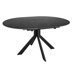 Masa extensibila pentru bucatarie Deco Pina Dark Grey flexmag.md