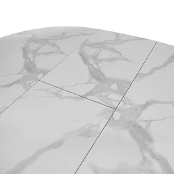 Стол раздвижной для кухни Deco Pina Luka White flexmag.md