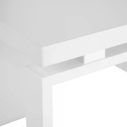 Masa pentru birou Deco 1200x600 Alb+cadru Alb flexmag.md