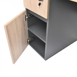 Masa pentru birou Deco 1200x600 Sonoma+cadru Negru flexmag.md