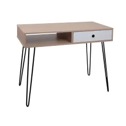 Настольный стол Deco Hampton Oak/Black flexmag.md