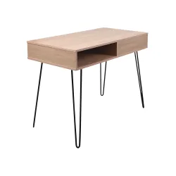 Masa pentru birou Deco Hampton Oak/Black flexmag.md