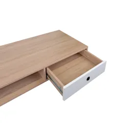 Masa pentru birou Deco Hampton Oak/Black flexmag.md