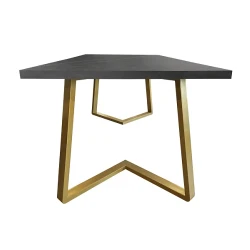 Стол для кухни Deco Frida Black+Gold flexmag.md