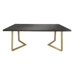 Стол для кухни Deco Frida Black+Gold flexmag.md