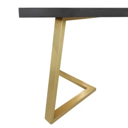 Стол для кухни Deco Frida Black+Gold flexmag.md