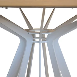 Masa pentru bucatarie Deco Madrid White Top+Black Legs flexmag.md