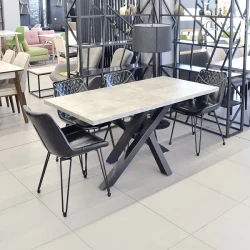 Masa pentru bucatarie Deco MB-21 Beton 180 x 90 flexmag.md