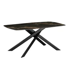 Masa pentru bucatarie Deco MLNA-WAN-BLKGLD flexmag.md