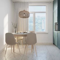 Стол для кухни Deco TB-07 Beige+Wood flexmag.md