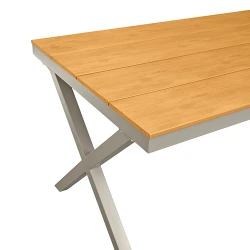 Masa pentru gradina Deco TER-F10 Grey+Wood flexmag.md