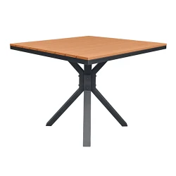 Стол садовый Deco TER-F20 Grey+Wood flexmag.md