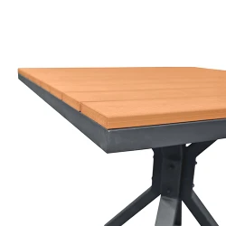 Стол садовый Deco TER-F20 Grey+Wood flexmag.md
