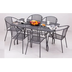 Стол садовый прямоугольный металлический Melfi 51194 flexmag.md