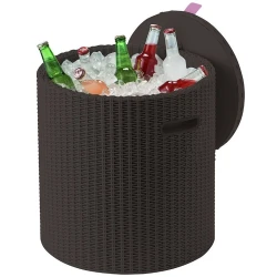 Стол садовый Keter Cool Stool Brown (230904) flexmag.md