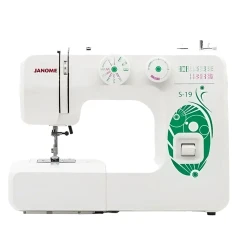 Masina de cusut JANOME S-19, Alb Verde flexmag.md