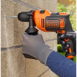 Masina de gaurit cu percutie Black+Decker BEH550 flexmag.md
