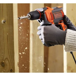 Masina de gaurit cu percutie Black+Decker BEH550 flexmag.md