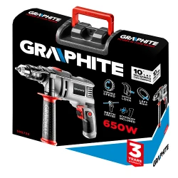 Masina de gaurit cu percutie Graphite 58G726 flexmag.md