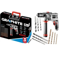 Masina de gaurit cu percutie Graphite 58G736 flexmag.md