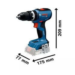 Дрель с ударом на аккумуляторе Bosch GSB 18V-65 flexmag.md